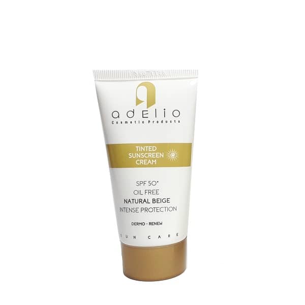 کرم ضد آفتاب spf50 بژ طبیعی ادلیو مخصوص پوست چرب